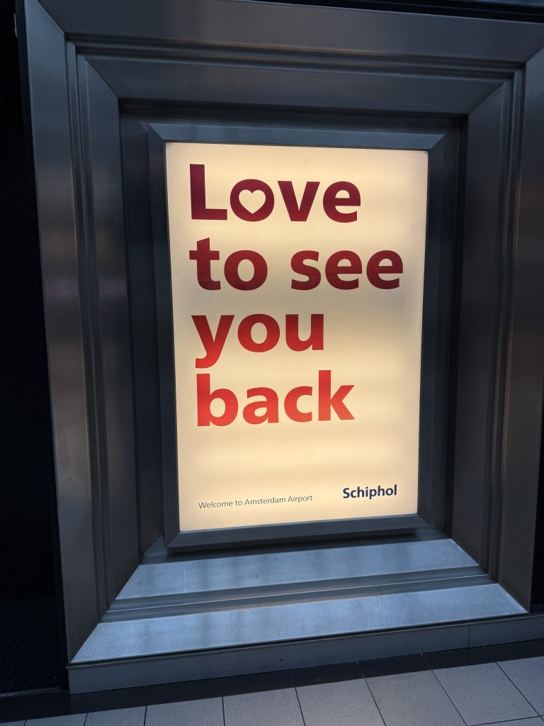 Dublin Schiphol Airport plane spotting-Schiphol-interior-sign