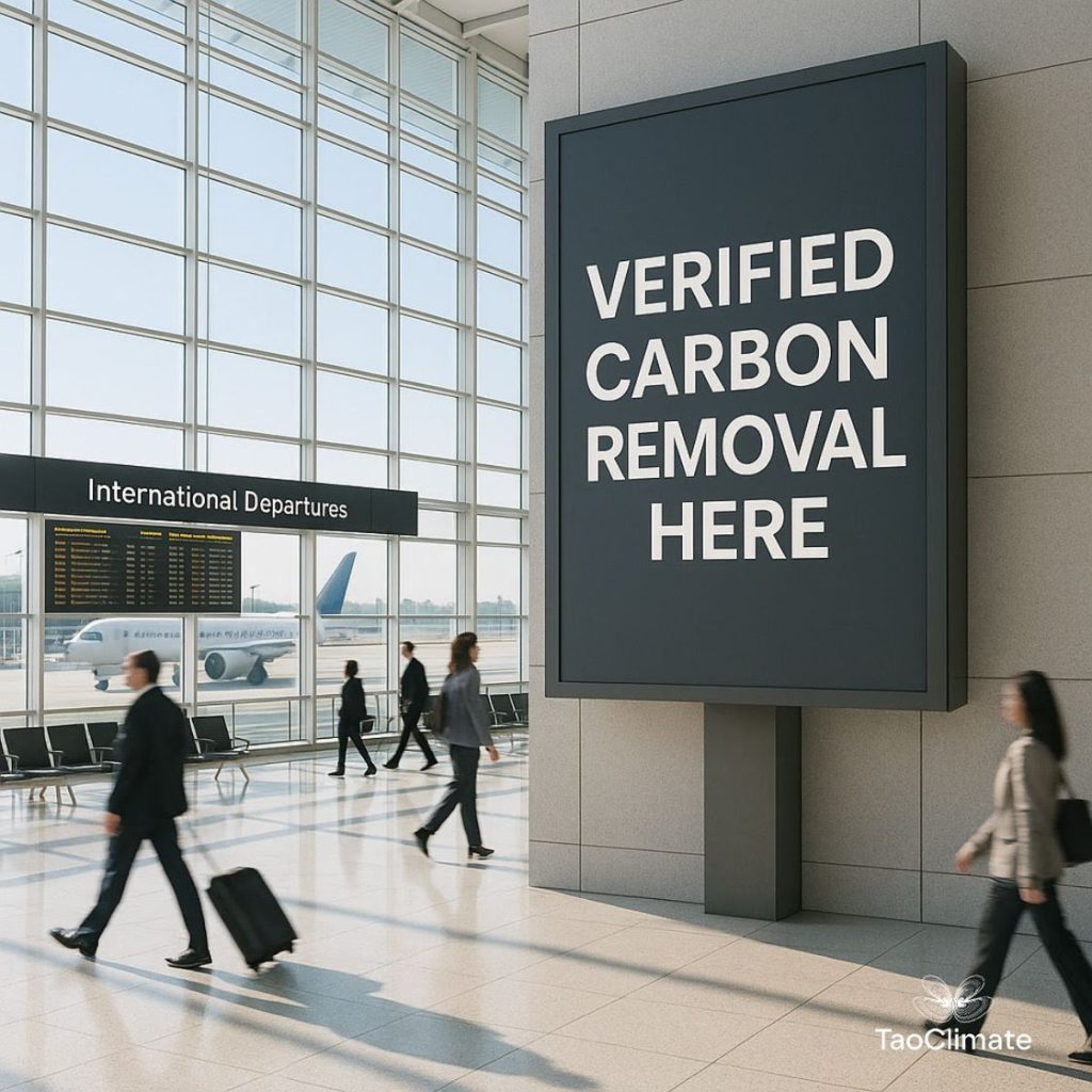 Tao Climate unlocks a 120 Billion Euro revenue opportunity with verified carbon removal for aviation.